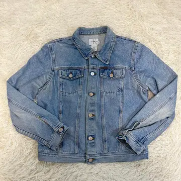 인기 캘빈클라인 진 데님 자켓 G 로고 90s L