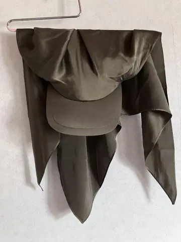 [ 새상품 ] SHISHIKUI SILK SCARF CAP / KHAKI
