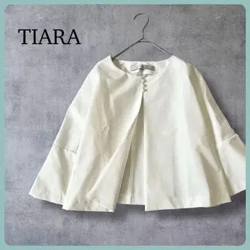 TIARA 펄 버튼 플레어 슬리브 자켓 포멀 결혼식 입학식