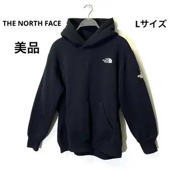 THE NORTHFACE 노스페이스 스퀘어 로고 후디 블랙 L