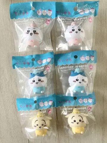 치이카와 (먼작귀) 소프트 비닐 인테리어 피규어 전 6종 컴플리트 세트