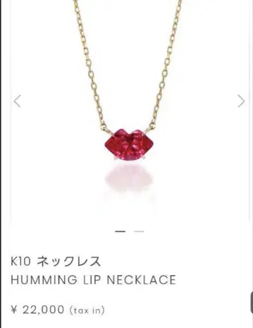 STAR JEWELRY 스타 주얼리 립 목걸이 10K