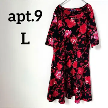 [새상품급] APT.9 (L) 플라워 프린트 원피스