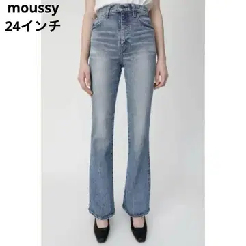 [새상품급] 완판템 moussy 마우지 플레어 데님 긴 길이