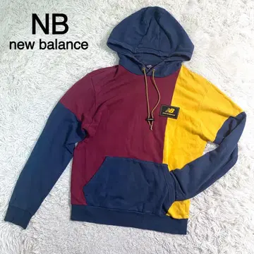 NB new balance 멀티 컬러 풀오버 후드티