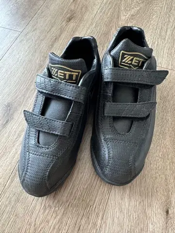 새상품급! ZETT 야구 트레이닝 슈즈 업 슈즈 23cm 블랙