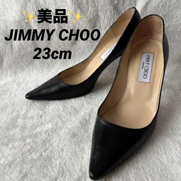 새상품급 JIMMY CHOO 지미추 펌프스 블랙 23cm