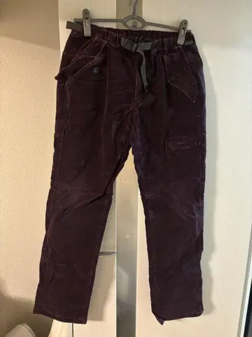 AIGLE 퍼플 캐주얼 팬츠 허리밴딩