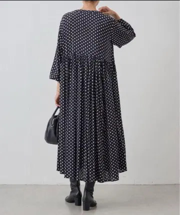 BEARDSLEY 비어즐리 도트 개더 원피스 사이즈 0