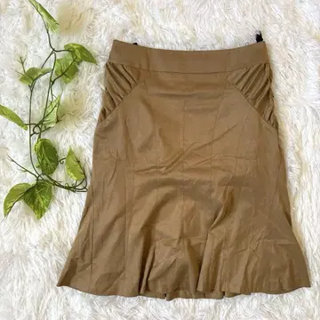 COUP DE CHANCE 플레어 스커트 (M) 월드 베이지 귀여운