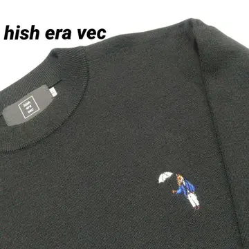 hish era vec 니트 스웨터 긴팔 울 size O