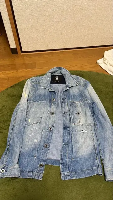 지스타 로우 데미지 가공 데님 자켓 XS