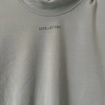 INTELLECTION 하이넥 T셔츠 라이트 그레이