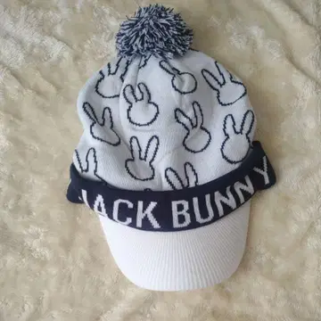 Jack Bunny 토끼 무늬 니트 모자 FR