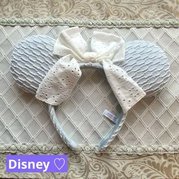 Disney 디즈니랜드 머리띠 레이스 리본