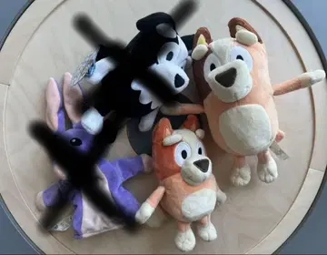Bluey 블루이 MOOSE 정품 빙고 칠리 봉제인형 세트
