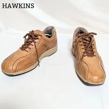 HAWKINS 트래블러 가죽 스니커즈 HL80003 브라운 3E 25cm