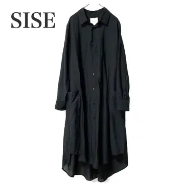 SISE 시세 롱 셔츠 긴팔 블랙 라이트 아우터 오버 셔츠
