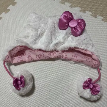 헬로키티 귀도리 모자