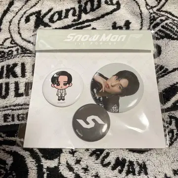 Snow Man 메구로 렌 팝업 스토어 한국 서울 캔뱃지