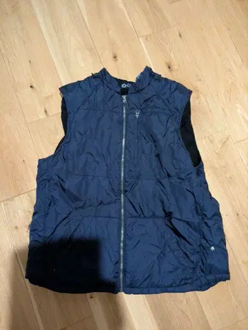 CHAPS 네이비 나일론 베스트 지퍼 포함