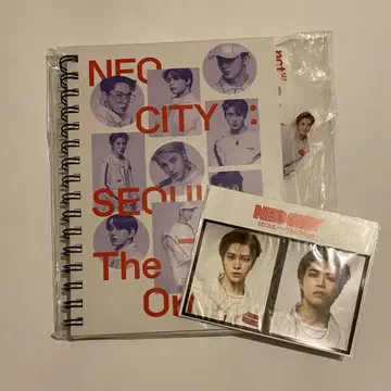 NCT 127 유타 NEOCITY 노트 클리어 책갈피 포함 사진 세트