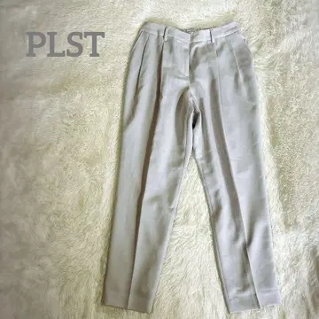 플라스테 PLST M 라이트 그레이 드라이 갭바 테이퍼드 팬츠