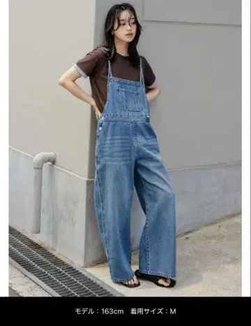 인기 완판 새상품 리디 살로펫 팬츠 오버롤 ZOZO 한정판 데님 여성용