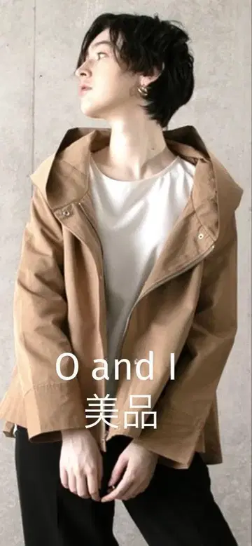 O and I 숏 자켓 후디 점퍼 M