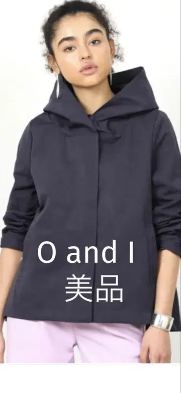 O and I 숏 자켓 후디 점퍼 M