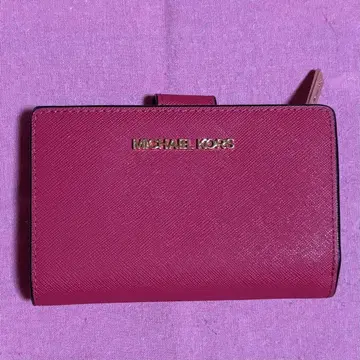 MICHAEL KORS 핑크 접이식 지갑