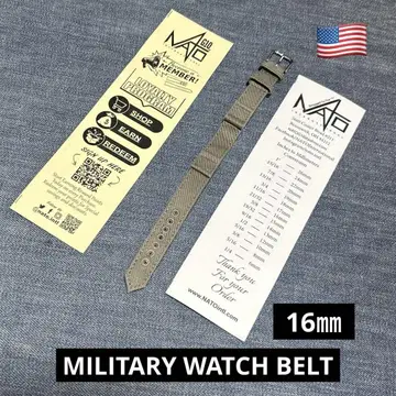손목시계 코튼 벨트 ww2 타입 러그 폭 16mm
