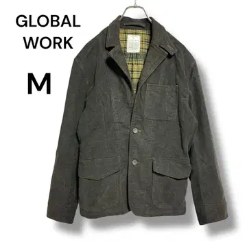 GLOBAL WORK 코듀로이 자켓 M 깔끔한 캐주얼