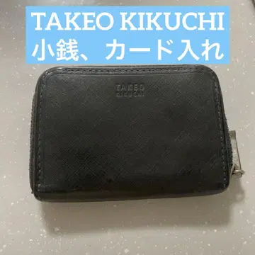 TAKEO KIKUCHI 카드 케이스 동전 지갑 다크 그린