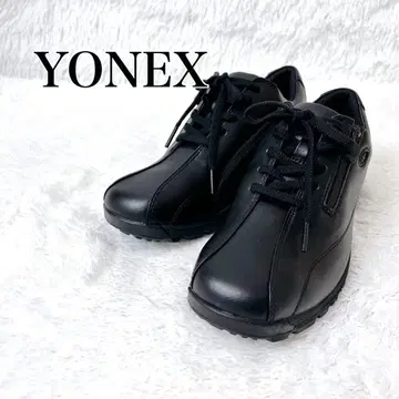 [컨디션 최상] YONEX 파워 쿠션 블랙 사이드 지퍼 24.0cm