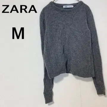 ZARA 자라 크루넥 니트 [ M ] 스웨터 심플 그레이