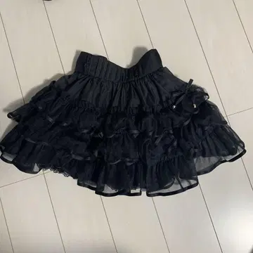 couture 블랙 프릴 미니 스커트 F