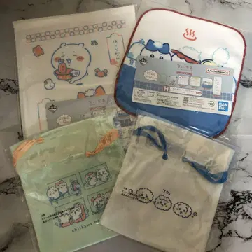 치이카와 제일복권 H상 복조리 타월 4점