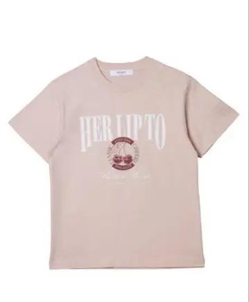 미사용 새상품 Herlipto classic cherry tee pink