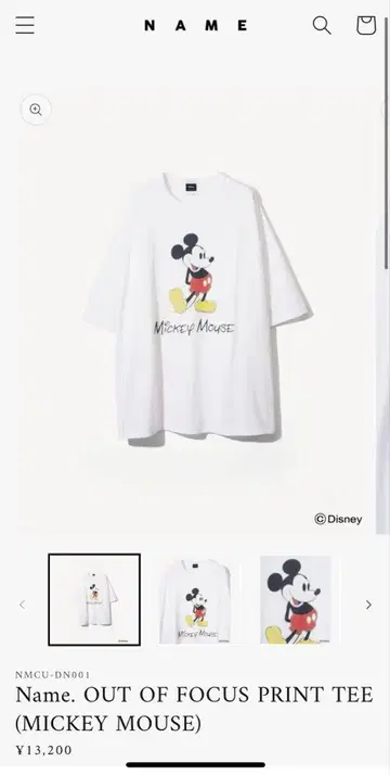 Name. OUTOFFOCUSPRINT TEE (MICKEY MOUSE)