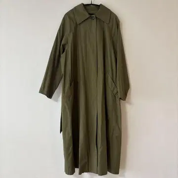 spickandspan 카키 올리브색 롱 코트