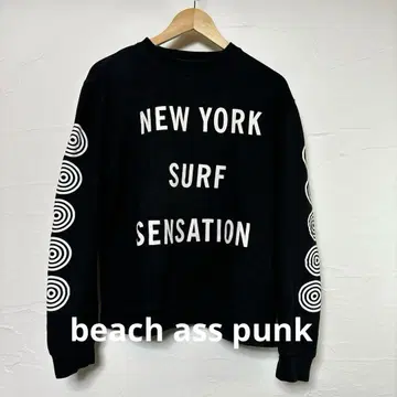 beach ass punk 맨투맨 트레이닝복/블랙