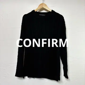 새상품급 CONFIRM 니트 스웨터/블랙