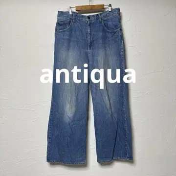 antiqua 와이드 데님 팬츠/블루