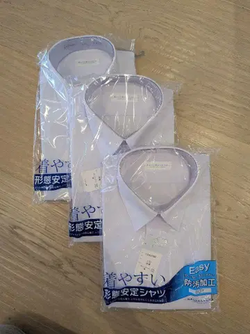 [ 새상품 ] 남성용 반팔 와이셔츠 3장 세트 170cm