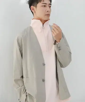 WHIMSIC 위임직 노카라 자켓