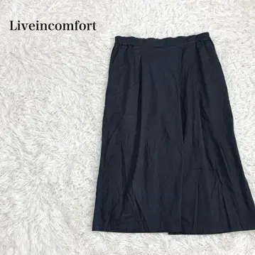 리브인컴포트 스칸츠 롱 코튼 플레어 허리밴딩 블랙