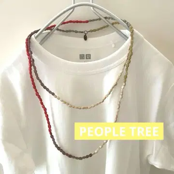 [ people tree ] 핸드메이드 인도 유리 비즈 목걸이