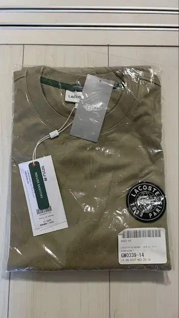 LACOSTE 카키 T셔츠 GH0339-14 새상품