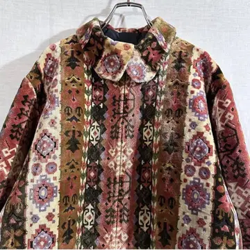 60s jacquard velvet jacket 구제 의류 자켓